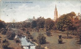 England 1921 Bournemouth Gardens Vintage Postcard - Bournemouth (ab 1972)