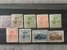 Luxemburg 1924-26 Set Yv 150-158 MH Last 2 Used (814) - 1921-27 Charlotte Front Side