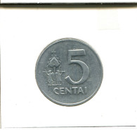 5 CENTAI 1991 LITHUANIA Coin #AS695.U.A - Lituania