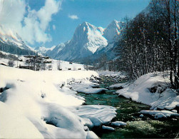 KLOSTERS (GR) SUISSE - MONASTÈRE AU LANDQUART, VUE VERS MENBIEL ET LE GROUPE DE SILVRETTA - TRAVEL IN 1975 - - Klosters