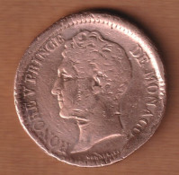 MONACO - Honoré V : 1 Décime (1838) - 1819-1922 Honoré V, Charles III, Albert I