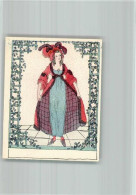13706824 - WW 694 Loew Friederike Tischkarte Art Deco - Wiener Werkstätten
