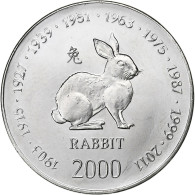 Somalie, 10 Shillings / Scellini, 2000, Nickel Clad Steel, FDC, KM:93 - Somalie