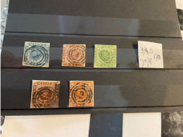 Denmark, Mi 3,4,5,7a/b,8, Catalogue Value 170, O - Usati