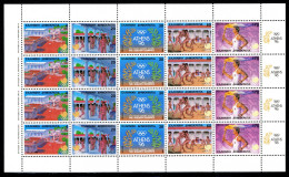 Griechenland ZD-Bogen 1687-1691 A Postfrisch Olympiade 1996 #IX417 - Feuilles Complètes Et Multiples