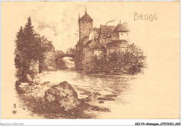 AEJP3-0223 - SUISSE TOUR NOIRE - BRUGG AARGAU LITHOGRAPHIE - Brugg