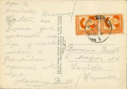 1956 ANDORRA LA VIEJA  , T.P. CIRCULADA  , ED. 49 X 2 - PAS DE LA CASA - Lettres & Documents