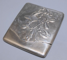 -ANCIEN SUPPORT BOITE ALLUMETTES BRANCHE DE GUI ARGENT ALLEMAND 800e    E - Other & Unclassified