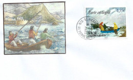 Partir En Dégrat  (tableau) , Lettre St Pierre & Miquelon - Lettres & Documents