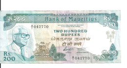 MAURICE 200 RUPEES ND1985 VF P 39 - Mauritius