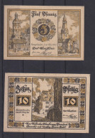 Geldschein Banknote Notgeld Sangerhausen 4 Scheine Von 5-50 Pfennig Gute Erhtg. - Autres & Non Classés