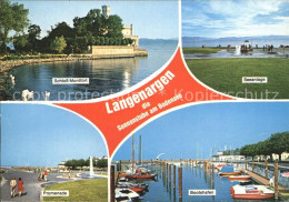 Langenargen Bodensee Seeanlage Schloss Montfort Promenade Bootshafen - Langenargen