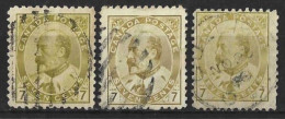 CANADA...KING EDWARD..VII..(1901-10.)..." 1903."...7c....SG180...SG181....SG181a....(CAT.VAL.£70..).....USED..... - Used Stamps