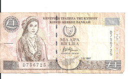 CHYPRE 1 POUND 1997 VF P 57 - Cyprus