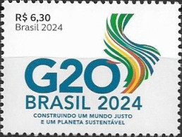 BRAZIL - "G20 BRAZIL", BUILDING A FAIR WORLD AND A SUSTAINABLE PLANET 2024 - MNH - Neufs