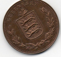Guernsey Coin 8 Double 1934  Condition Extra Fine - Guernsey
