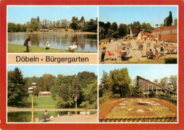 Doebeln Buergergarten Schwanenteich Strandpartie Sonnenuhr - Doebeln