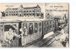 Un Bonjour De SAINT POL SUR MER - Très Bon état - Saint Pol Sur Mer