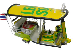*** 7 Up Lemon Soda *** Detailgetreue Handgefertigte Nachbildung: TUK TUK Taxi Aus Thailand - 14x7x6 Cm - Motorcycles