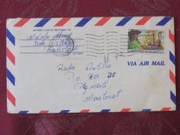 St. Christopher Nevis Anguilla 1978 Cover To Montserrat - Ship - Antilles