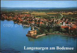 Langenargen Bodensee Mit Schloss Montfort Und Unterdorf Fliegeraufnahme - Langenargen