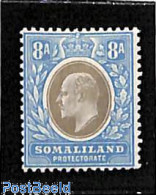 British Somalia 1905 8A, WM Mult. Crown-CA, Stamp Out Of Set, Unused (hinged) - Somaliland (Protectorate ...-1959)