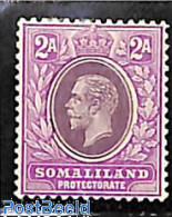 British Somalia 1921 2A, WM Script-CA, Stamp Out Of Set, Unused (hinged) - Somaliland (Protectorate ...-1959)