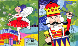 Greece 2022 Christmas 2 Booklets S-a, Mint NH, Religion - Christmas - Stamp Booklets - Neufs