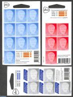 Netherlands 2023 Definitives With Year 2023, 3 Foil Booklets, Mint NH - Neufs
