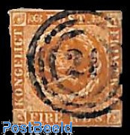 Denmark 1851 FIRE RBS 1v, Used, Used Or CTO - Usati