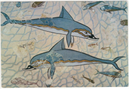 Heraklion Museum - DOLPHIN - Fresco From Knossos - Delphine/Dauphins/Dolfijn/Delfines - (Greece) - Dolphins