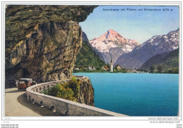 AXENSTRASSE  MIT  FLUELEN  UND  BRISTENSTOCK  -  NACH  UNGARN  -  KLEINFORMAT - Flüelen