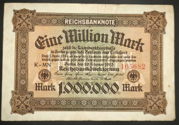 ### Deutschland Germany 1923 1 000 000 Mark  Reichsmark (P86) Condition VF - See Picture ### - 1 Million Mark