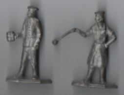 Figurines Militaires En étain  40 Mm X 25 Mm - Soldatini Di Piombo