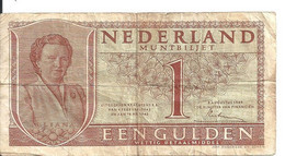 PAYS-BAS 1 GULDEN 1949 VF P 72 - 1 Gulden