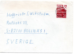 78236 - Norwegen - 1970 - 70Ø Bergen EF A Bf ... -> Schweden - Briefe U. Dokumente