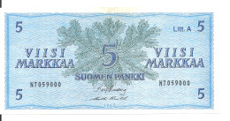 FINLANDE 5 MARKKA 1963 XF+ P 103 - Finland