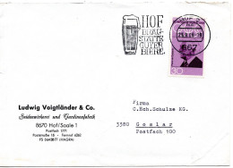 78453 - Bund - 1969 - 30Pfg Olympiade '68 EF A Bf HOF - HOF BRÄUSTÄTTE GUTER BIERE -> Goslar - Beers