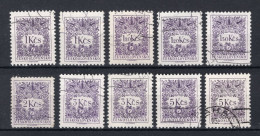 TSJECHOSLOVAKIJE Yt. T97/101° Gestempeld Portzegel 1963 - Portomarken