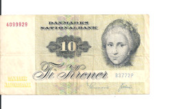 DANEMARK 10 KRONER 1972-77 VF P 48 G - Denmark