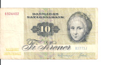 DANEMARK 10 KRONER 1972-77 VF P 48 G - Denmark