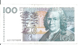 SUEDE 100 KRONOR 1986-2000 VF P 57 - Sweden