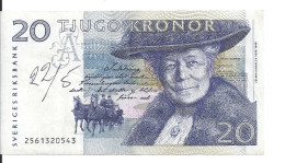 SUEDE 20 KRONOR 1991 VF P 61 A - Sweden
