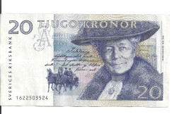 SUEDE 20 KRONOR 1991 VF P 61 A - Sweden
