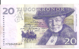 SUEDE 20 KRONOR 1997-2011 VF P 63 - Sweden
