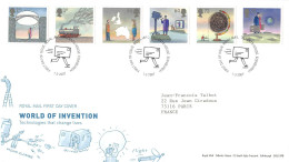 FDC Royal Mail - Les Inventions - Série 2853 à 2858 - 2001-2010 Decimal Issues