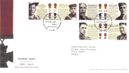 FDC Royal Mail - 150 Ans De Victoria Cross - Série 2794 à 2799 - 2001-2010 Decimal Issues