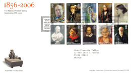 FDC Royal Mail - La National Portrait Gallery à Londres - Série 2774 à 2783 - 2001-2010 Decimal Issues