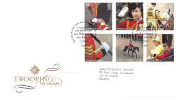 FDC Royal Mail - Cérémonie Du Salut Au Drapeau - Série 2654 à 2659 - 2001-2010 Decimal Issues