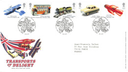 FDC Royal Mail - Jouets. Moyens De Transport En Modèles Réduits - 2474 à 2478 - 2001-2010 Decimal Issues